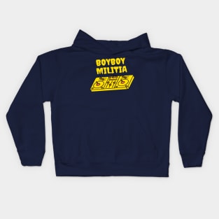 Boyboy Militia - Vinyl collection (yellow) Kids Hoodie